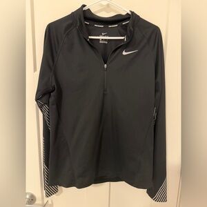Nike Black & Silver 1/4 Zip Running Pullover – Women’s Medium